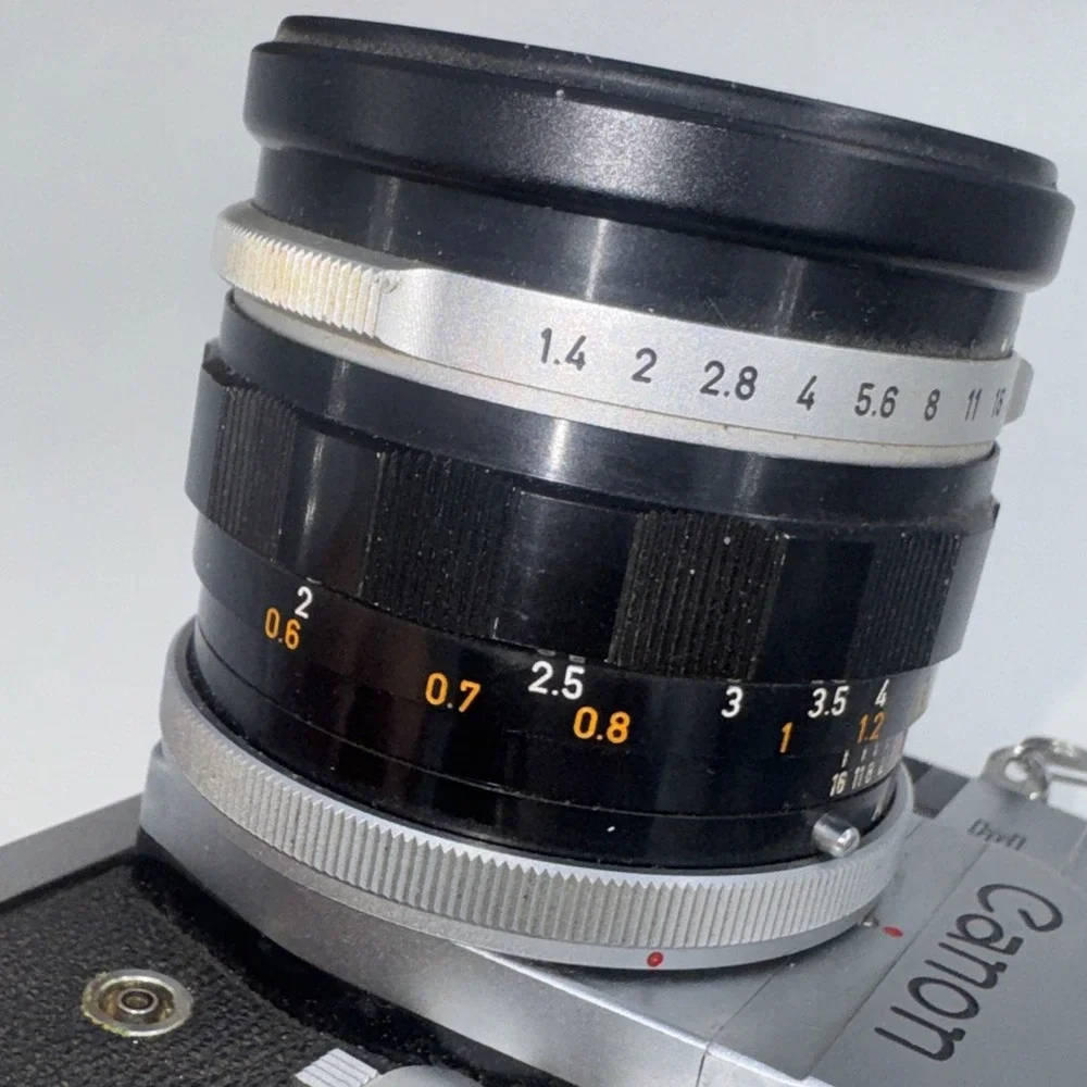 Canon FT QL 35mm SLR Film Camera w/ FL 50mm f/1.4 II Lens Tested Japan